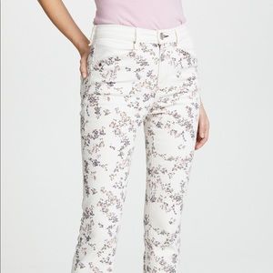Rag & Bone Floral High Waisted Jeans